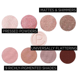 Neutral Eyeshadow palette makeup rose pink mauve lanolin clean brown