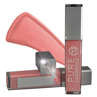 Lip Gloss hydrating long-lasting lighted mirror shimmer glossy pink