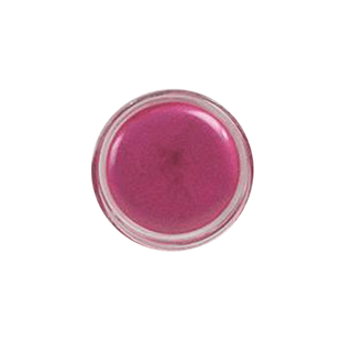 Close-up of Razmatazz Pure Illumination Lip Gloss Tester Pot, Hydrating, moisturizing lip gloss in small jar on white background