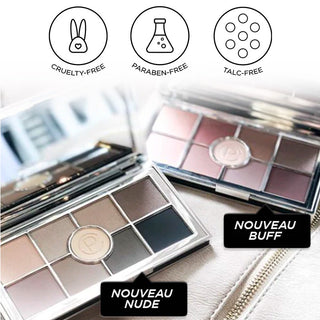 Pure Cosmetics Nouveau Nude Eyeshadow Palette offers talc-free, richly pigmented neutral shades for long-lasting, versatile makeup looks