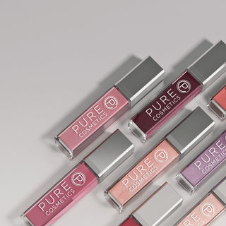 Pure Cosmetics Hydrating Lip Gloss with LED light & mirror provides lasting moisture with lanolin, perfect for soothing dry lips & easy, on-the-go touch-ups.