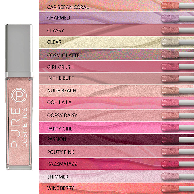 Pure Cosmetics - Light Up Lip Gloss with Lanolin - Shades Available