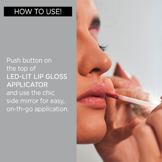 lip glosses natural cute shimmer long lasting lighted mirror sheer
