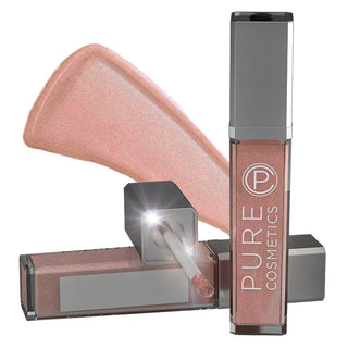 Lip Gloss hydrating long-lasting lighted mirror sparkly coral brown
