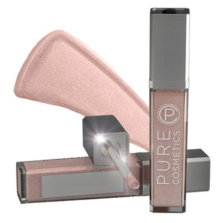 Lip Gloss hydrating long-lasting lighted mirror sparkly pink nude