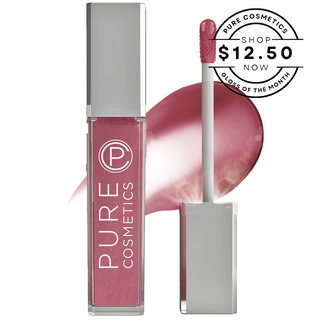 Pure Cosmetics On Pointe Light Up Lip Gloss – September Shade of the Month with built-in light, mirror, and special $12.50 offer.