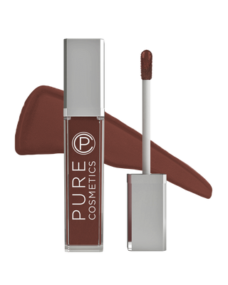 Pure Cosmetics Down to Earth Swatch & LED Light Up Lip Gloss & Mirror containing lanolin, for hydration, moisture in pigmented neutral nude