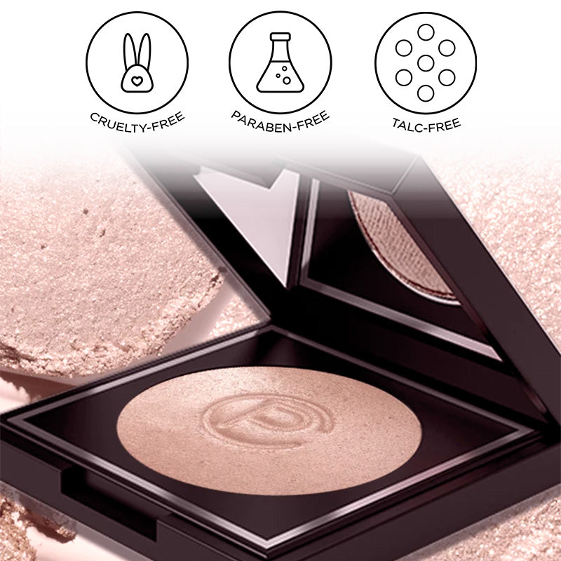 Pure Cosmetics Velvet Vixen Highlighter - Mineral based pressed powder highlighter for face - paraben free