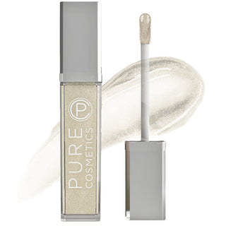 Pure Cosmetics Clear Swatch LED Light Up Lip Gloss & Mirror hydrating containing lanolin, jojoba oil for moisturizing dry, chapped lips