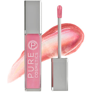 Pure Cosmetics Ooh La La Swatch LED Light Up Lip Gloss & Mirror hydrating long-lasting moisture, non-sticky for iridescent pink 