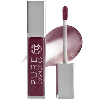 Pure Cosmetics Passion Swatch LED Light Up Lip Gloss & Mirror hydrating long-lasting moisture, non-sticky for in plum color