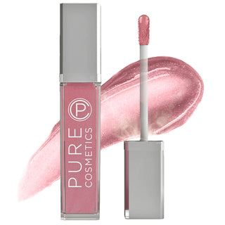 Pure Illumination in Pouty Pink with Light Up Lip Gloss with LED light, featuring lanolin to hydrate & soothe dry, chapped lips