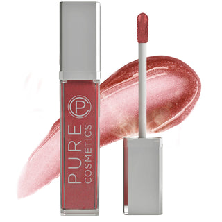 Pure Cosmetics Wineberry Swatch LED Light Up Lip Gloss & Mirror hydrating long-lasting moisture, non-sticky for in wine color