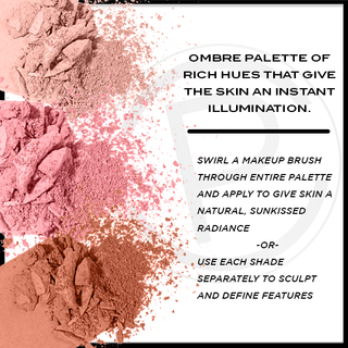 mineral based bronzer blush palette natural face makeup