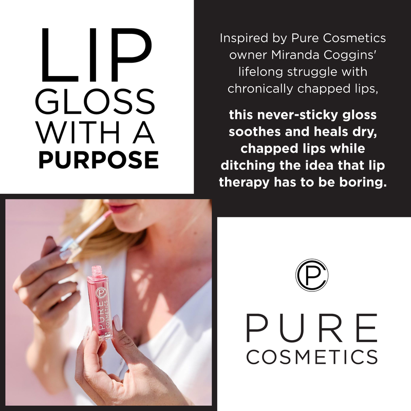 Pure Cosmetics - Natural Hydrating Lip Gloss founded by Miranda Coggins