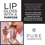 Pure Cosmetics - Natural Hydrating Lip Gloss - Twist Top - Pouty Pink - Business Story